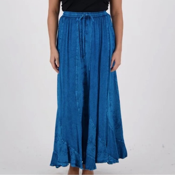 Advance Apparels Blue Maxi Skirt - Picture 1 of 2